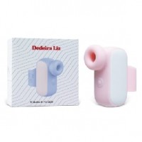 Sucking Massager with Finger Loop, 10-Speed, Medical Grade Silicone, Waterproof, Rechargeable, PINK and WHITE